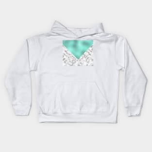 Mint marble IX Kids Hoodie